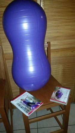 Stability ball DVD instruction booklet and ball