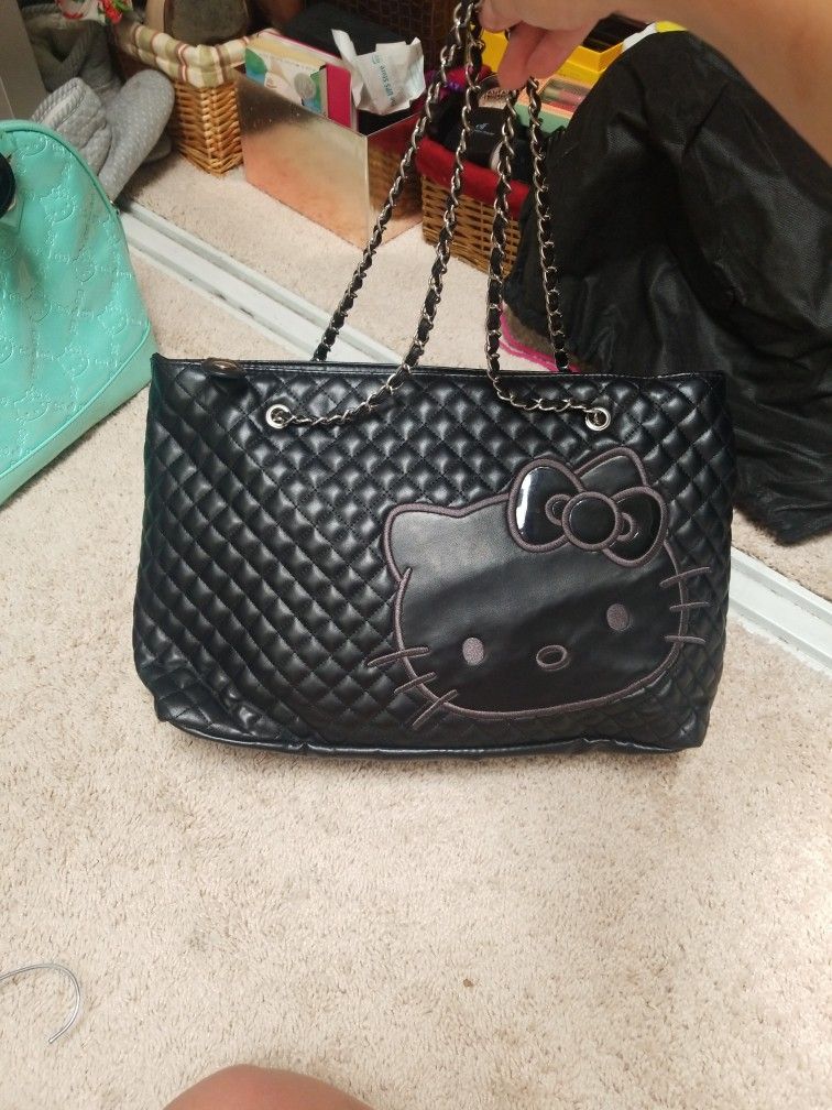 Hello Kitty Black Purse