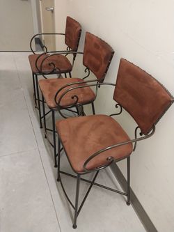 Pier 1 Imports 22" x 22" x 45" Barstools (3)