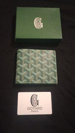 Goyard Green Wallet — Fits Cards + Cash