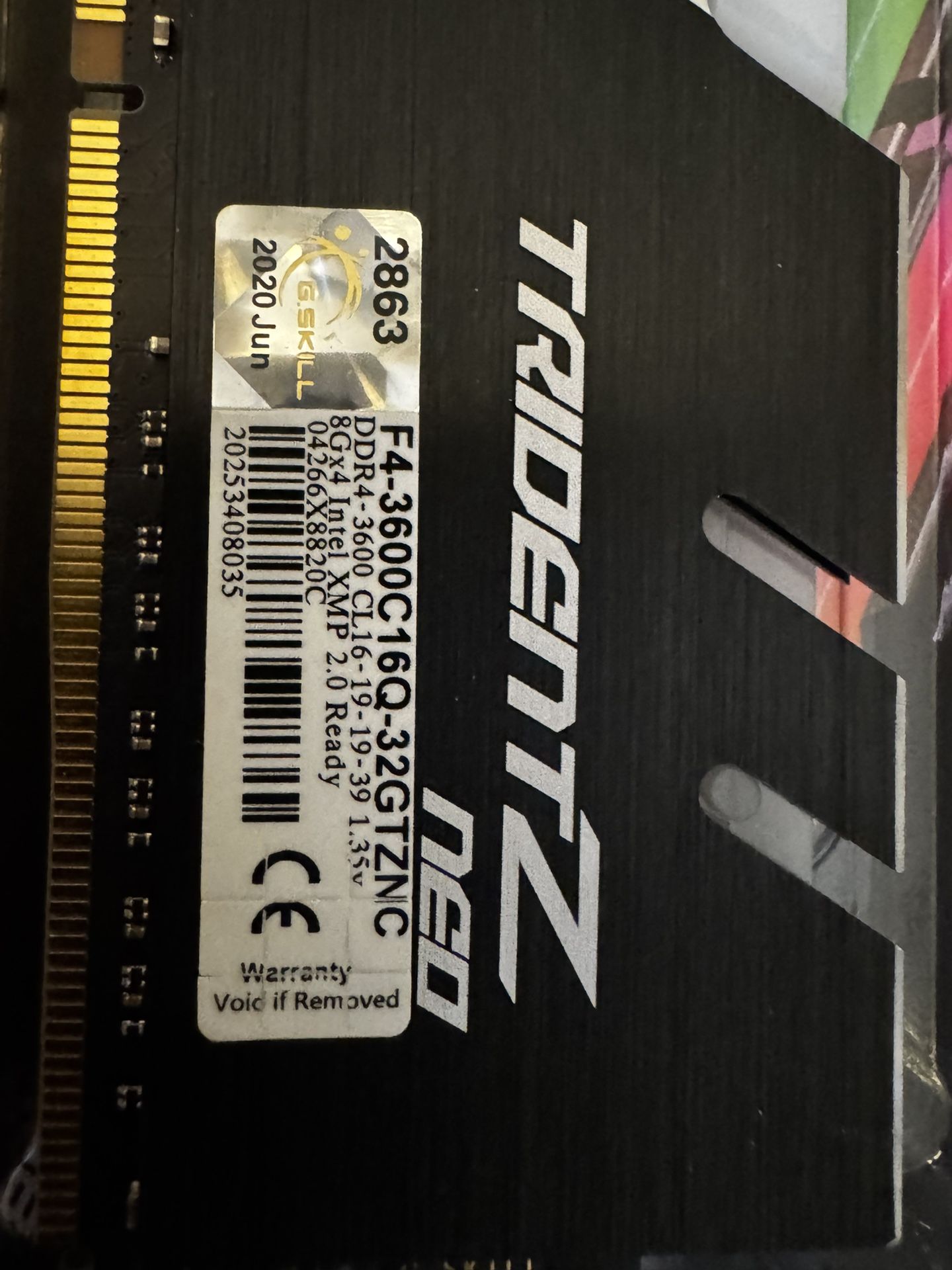 G.SKILL DDR 4: F4-3600C16Q-32GTZNC