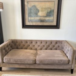 Mid Century Modern Brown Couch 