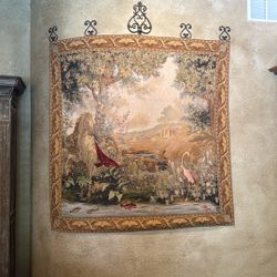 Decorative Tapestry With Iron Hangers