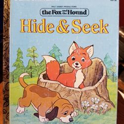 Little Golden Book #105-36 Walt Disney's the Fox and the Hound - Hide & Seek