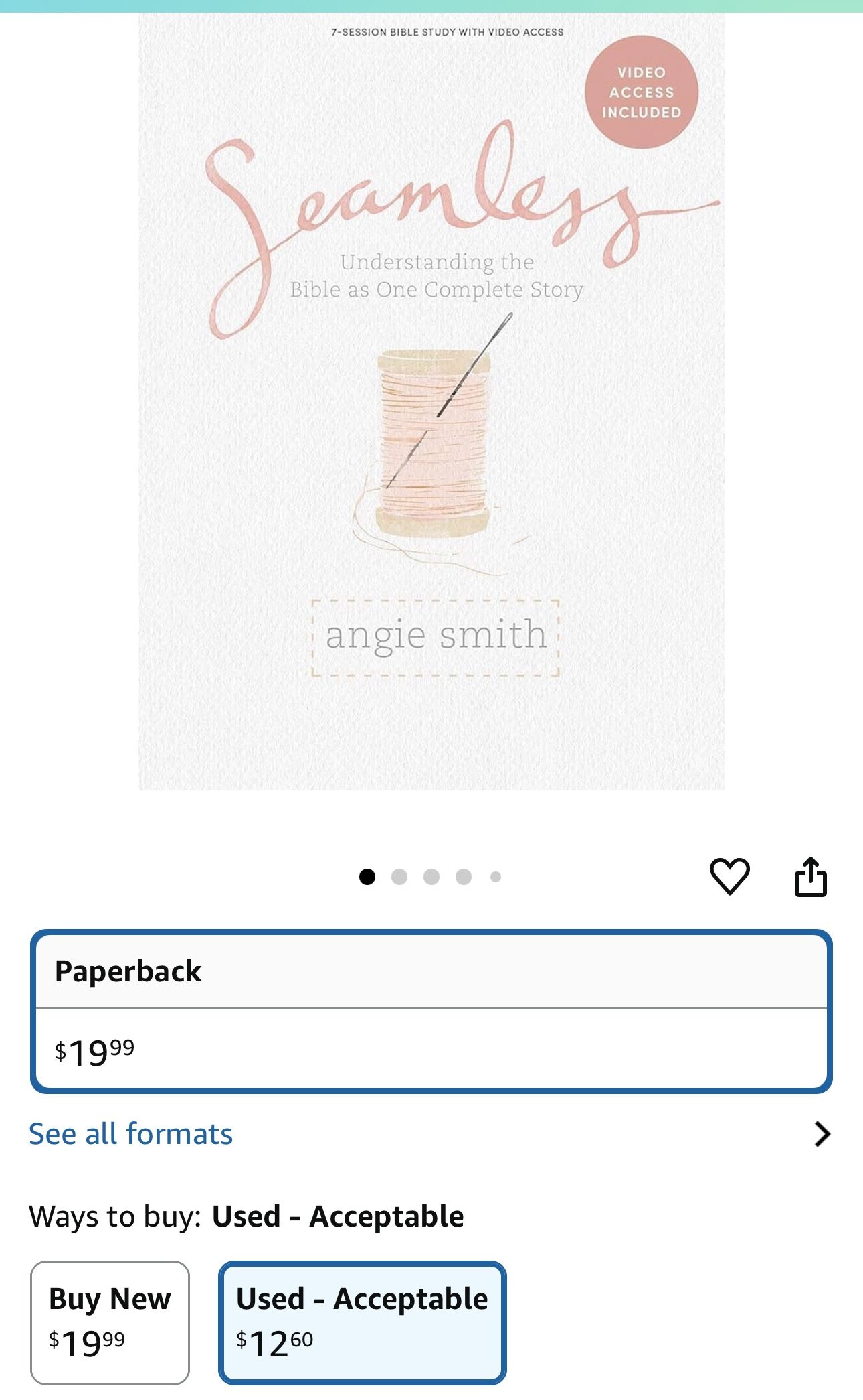 Seamless - Bible Study Book with Video Access