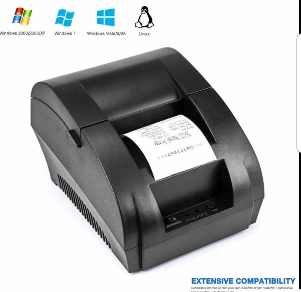 New thermal reciept printer with paper rolls