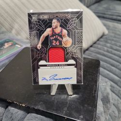 Markquis Nowell  Obsidian Rookie Jersey Ink. Auto  Number  24/99 Basketball Card 