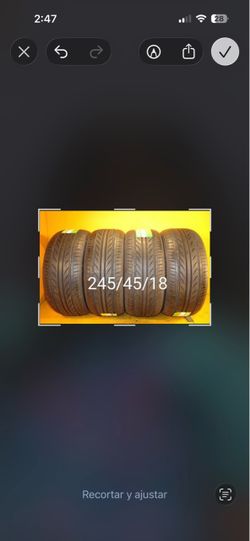 Set of 4 Tires 245/45/18