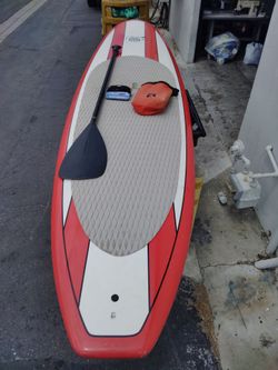 J&K paddle board 11ft , white with red