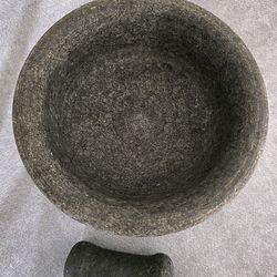 Casa Maria 8.5" Natural Stone Double Sided Mortar and Pestle