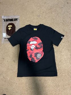 BAPE Color Red Camo Big Ape Head T-Shirt