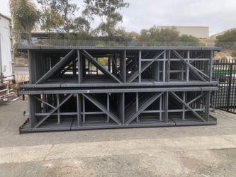 18' Teardrop Pallet Rack Uprights - 42" and 36" Deep - Warehouse Racking