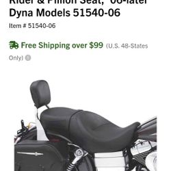 HD SUNDOWNER SEAT & SISSYBAR