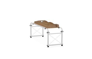 Adjustable Overbed Table, Laptop Table, Table with Wheels, Queen Size Table Desk, Home Use