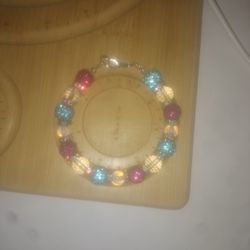 Blue And Pink Bracelet