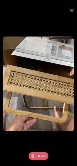 Bamboo towel rack