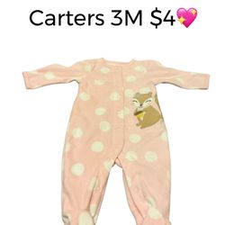 Carters Pijama Like A New Baby Girls Size 3 Months 💖💖6