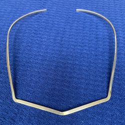 .55 oz  Sterling Silver 925  Choker Bib Necklace 