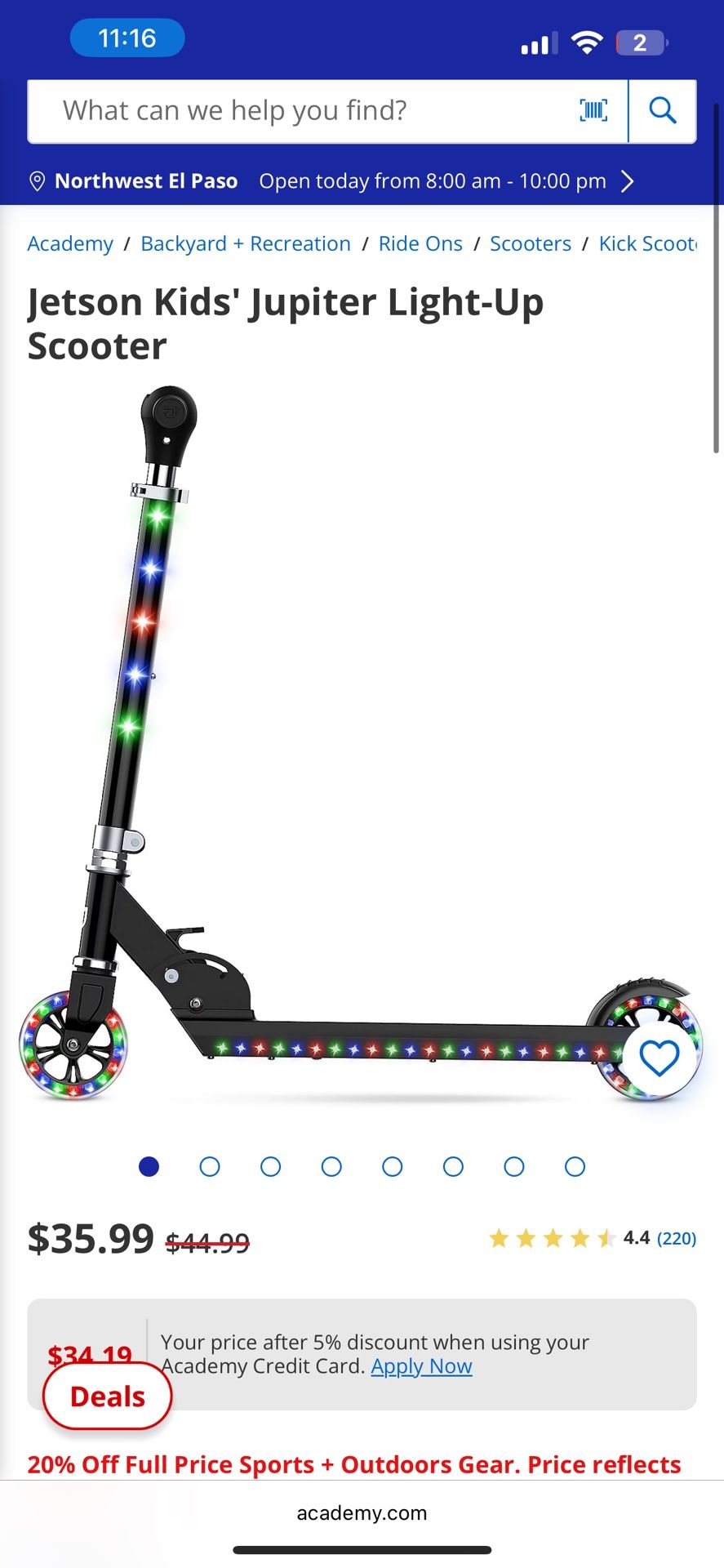 Jetson Scooters Light Up Wheels