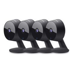 LaView Security Cameras 4pcs, Home Security Camera Indoor 1080P, Wi-Fi Cameras Wired for Pet, Motion Detection, Two-Way Audio, Night Vision, Phone App