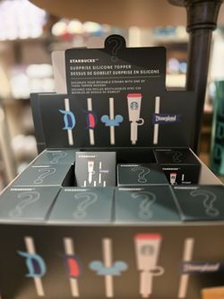 Starbucks Disneyland Surprise Silicone Straw Topper Mystery Box