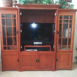 Solid Wood TV Entertainment Center