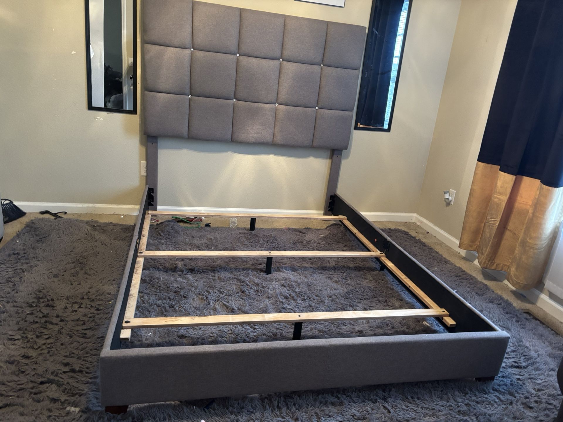 Queen Low Profile Bed frame With Box Spring