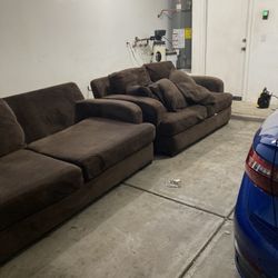 Large Brown Couches 