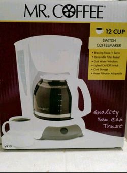 Mr. Coffe 12 Cup Pause 'N Serve Coffeemaker,No VB12