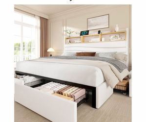 White King Bed frame