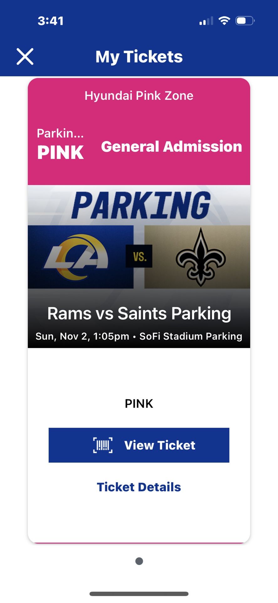 Rams Vs Saints Tailgate Parking