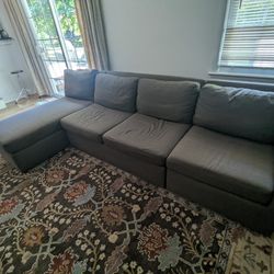 Crate and Barrel Sectional Sofa