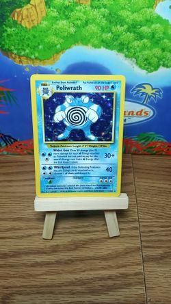 Base set Poliwrath pokemon card NM