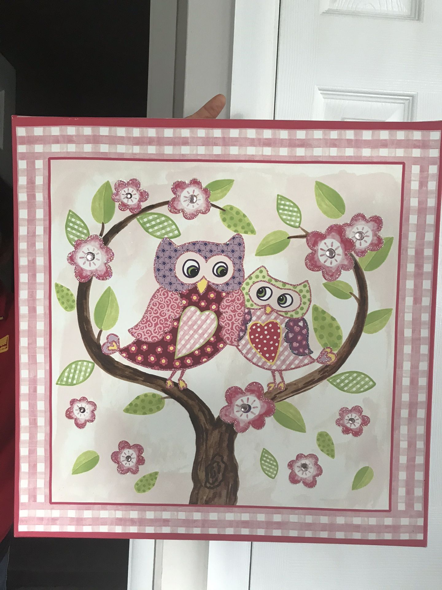 Owl Picture With Hanger