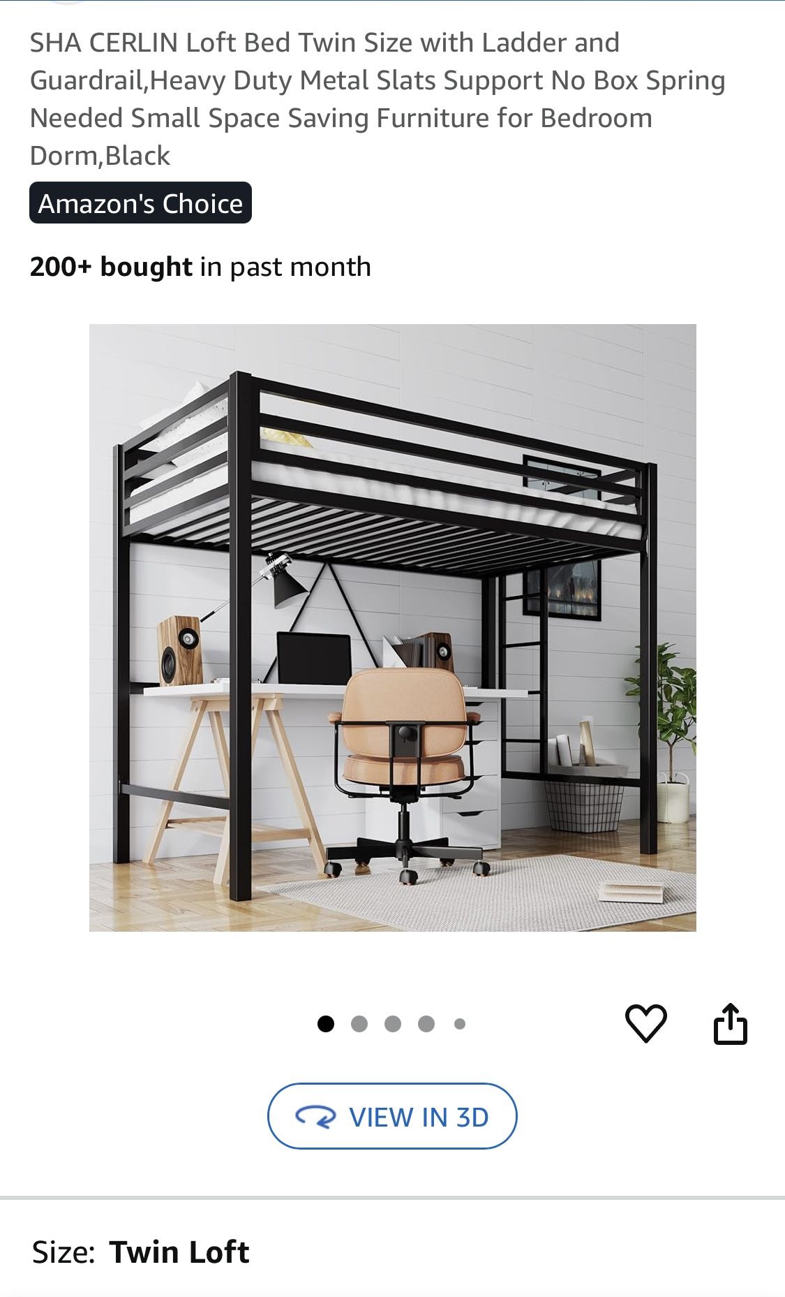 2 Brand New Metal Twin Loft Beds