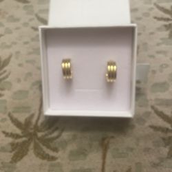 Unused Plated Gold Hoops