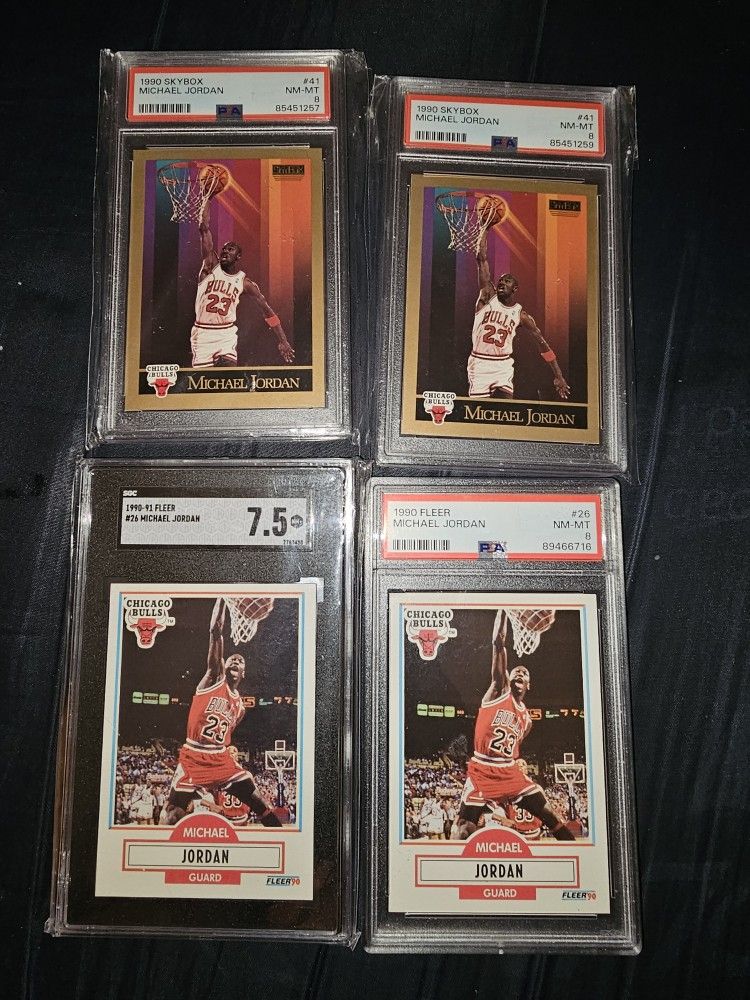 4 Graded Cards Michael Jordan