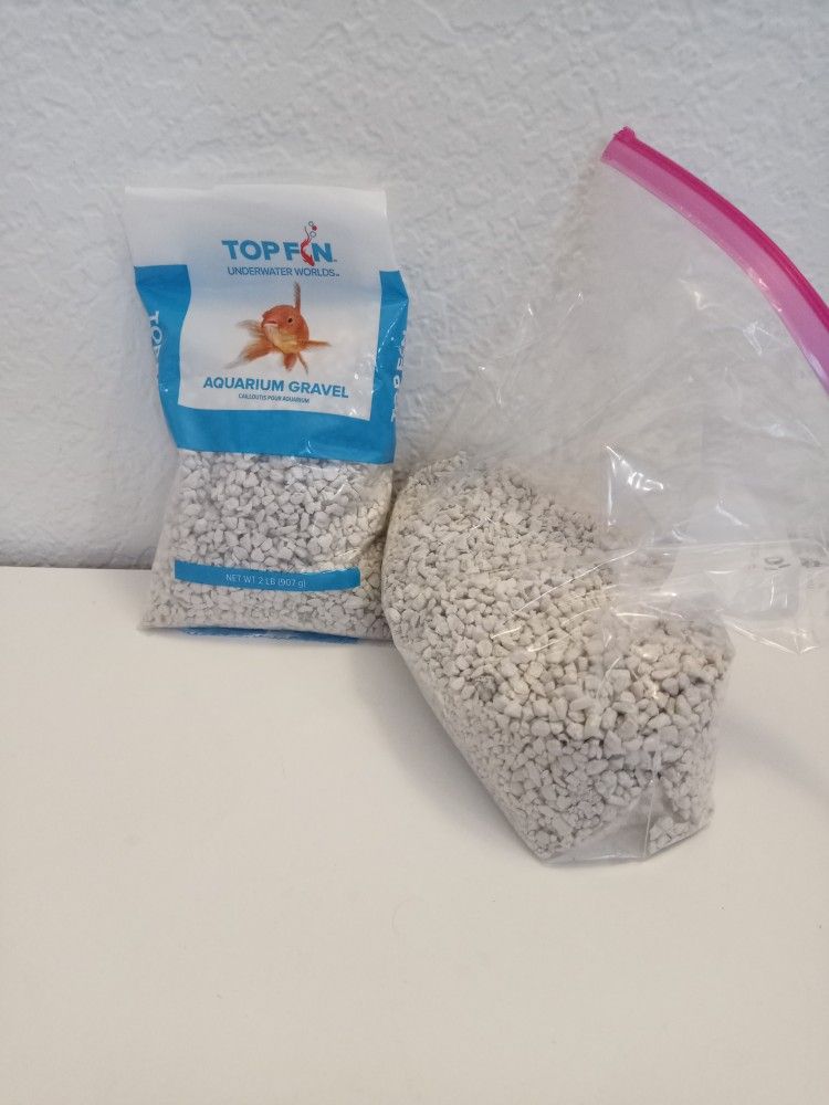Fish Tank Aquarium White Rock Gravel