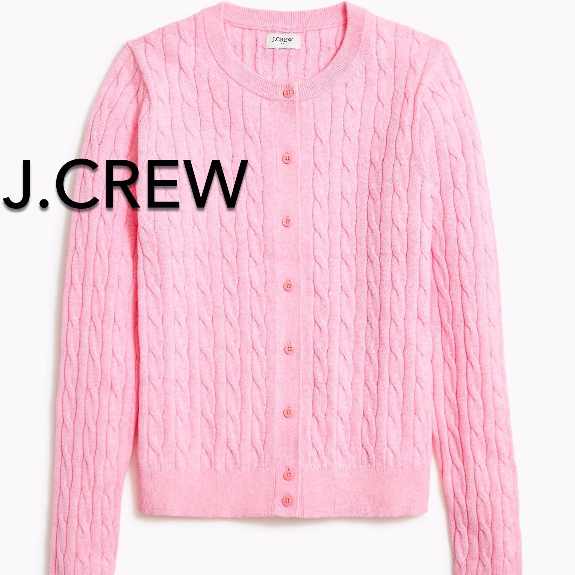 (NEW) (2 SIZES AVAILABLE) WOMEN’S J.CREW FACTORY CABLE CARDIGAN - SIZES: MEDIUM AND LARGE (MSRP: $98 EACH)