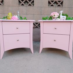 Beautiful Light Pink Nightstands