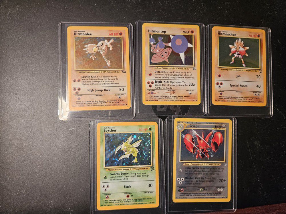 5 Rare Holo Pokemon Cards