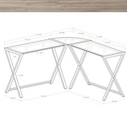 Glass Top Desk