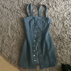 Denim Button Up Dress