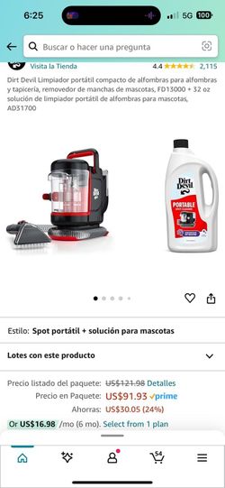 portable vacuum cleaner . Diret Devil