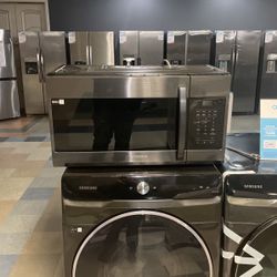 Samsung Black Stainless Microwave Over The Range‼️‼️