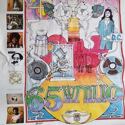 Vintage College Radio Station Poster