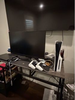 PS5 Console + Monitor + 2 Controllers – Ready to Game! 🎮