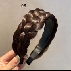 Wig Braided Headband Five-strand Braided Wide-brimmed Hairband Women's Hair Accessories