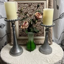 Pewter Candle Holders