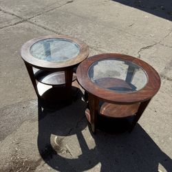 Two Nightstand Tables